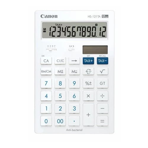 4560494ae85f1633fb400649bf4f0380.webp Canon HS-121TA Calculator 12 Digits Anti-bacterial