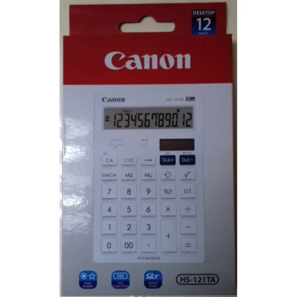 70e49ef87709330ae6cd2a51b90e0e35.webp Canon HS-121TA Calculator 12 Digits Anti-bacterial
