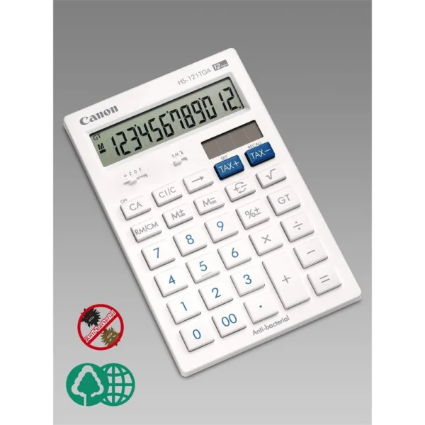 cc2f7a62cb430f42afc4229d97c5b5c2.webp Canon HS-121TA Calculator 12 Digits Anti-bacterial