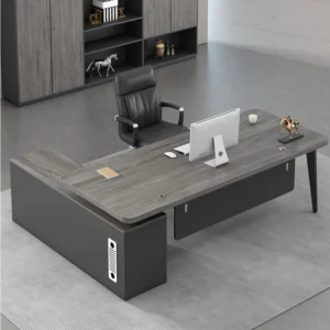 Boss Office Desk With Side Cabinet