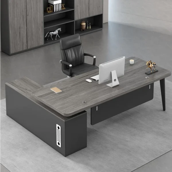 Boss Office Desk With Side Cabinet